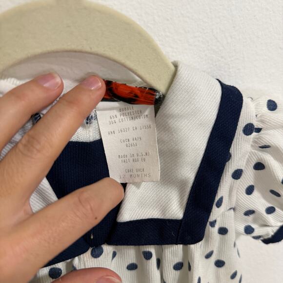 Vintage Good Lad Polka Dot Bubble Romper 12 months - Picture 4 of 7